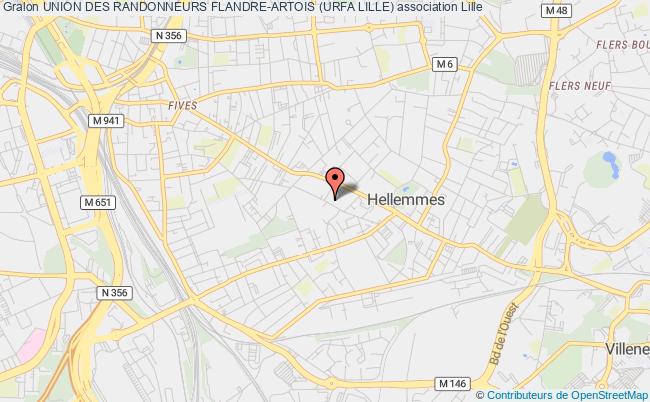 plan association Union Des Randonneurs Flandre-artois (urfa Lille) Lille