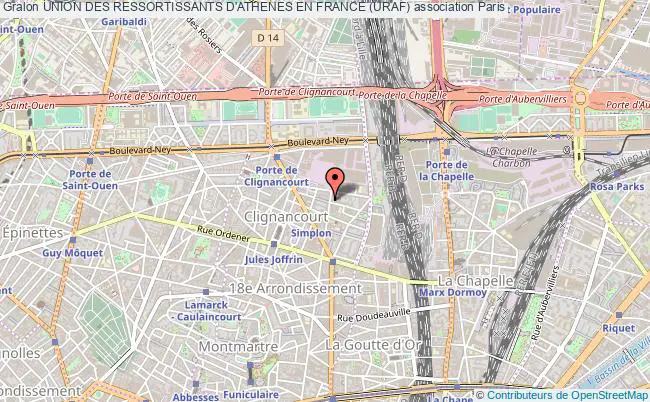 plan association Union Des Ressortissants D'athenes En France (uraf) Paris