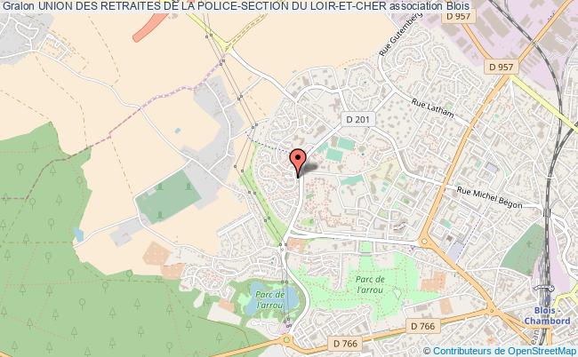 plan association Union Des Retraites De La Police-section Du Loir-et-cher Blois