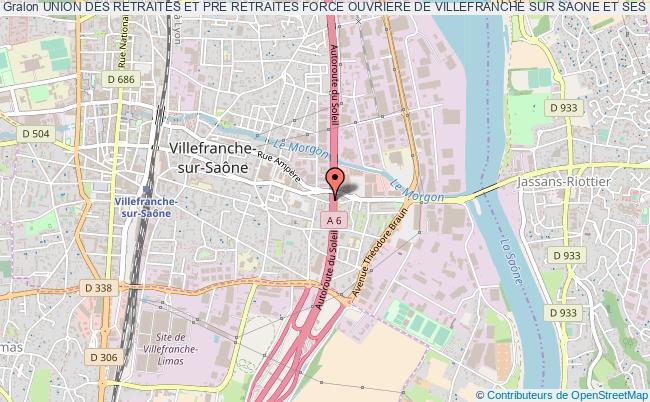 UNION DES RETRAITES ET PRE RETRAITES FORCE OUVRIERE DE VILLEFRANCHE SUR SAONE ET SES ENVIRONS