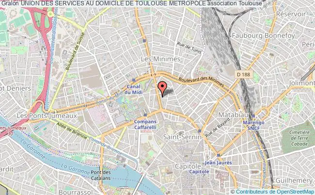 plan association Union Des Services Au Domicile De Toulouse Metropole Toulouse