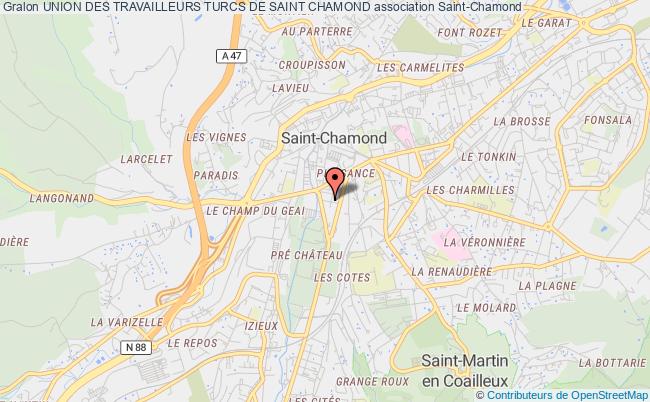plan association Union Des Travailleurs Turcs De Saint Chamond Saint-Chamond