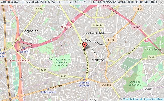 plan association Union Des Volontaires Pour Le Developpement De Soninkara (uvds) Montreuil