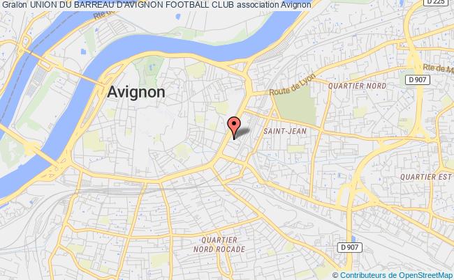 plan association Union Du Barreau D'avignon Football Club Avignon