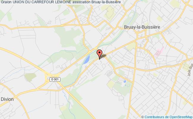 plan association Union Du Carrefour Lemoine Bruay-la-Buissière