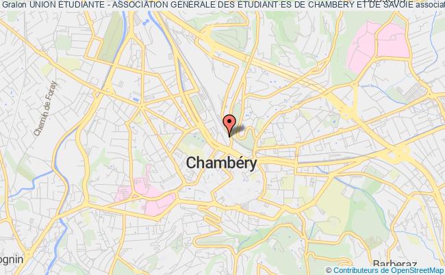 plan association Union Étudiante - Association GÉnÉrale Des Étudiant·es De ChambÉry Et De Savoie Chambéry