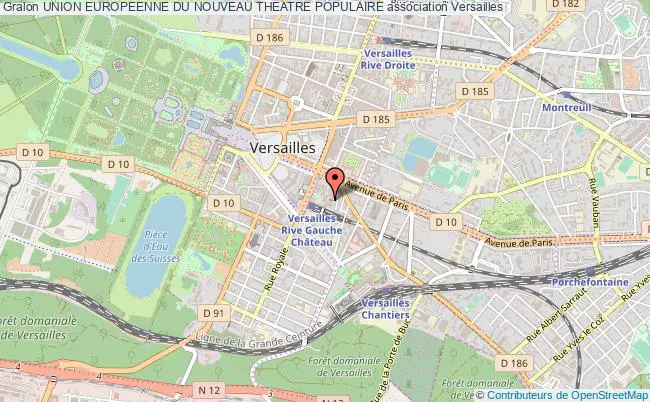 plan association Union Europeenne Du Nouveau Theatre Populaire Versailles