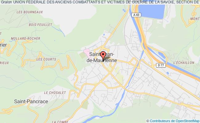 plan association Union Federale Des Anciens Combattants Et Victimes De Guerre De La Savoie, Section De Saint-jean-de-maurienne Saint-Jean-de-Maurienne