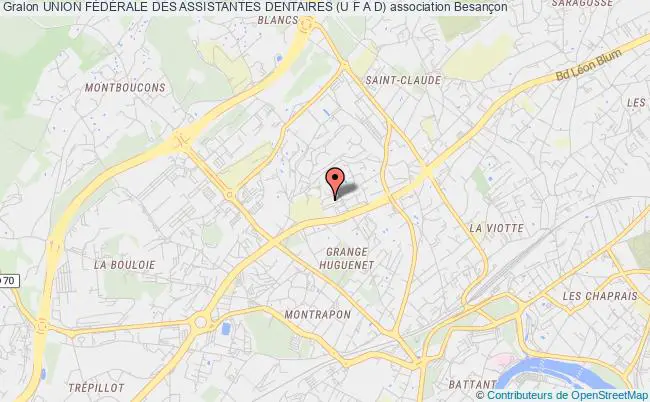 plan association Union FÉdÉrale Des Assistantes Dentaires (u F A D) Besançon