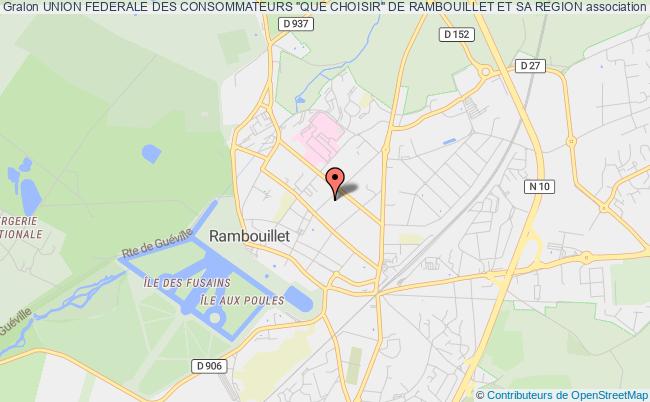 plan association Union Federale Des Consommateurs "que Choisir" De Rambouillet Et Sa Region Rambouillet
