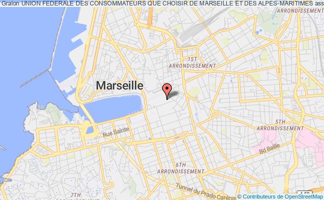 plan association Union Federale Des Consommateurs Que Choisir De Marseille Et Des Alpes-maritimes Marseille