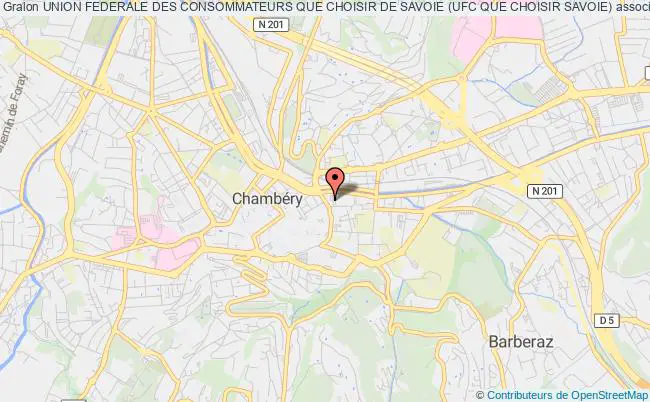 plan association Union Federale Des Consommateurs Que Choisir De Savoie (ufc Que Choisir Savoie) Chambéry