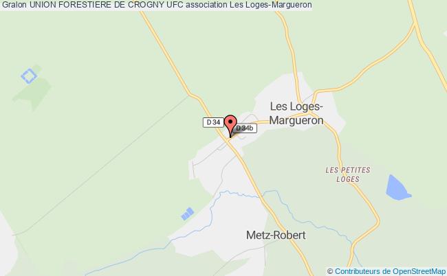 plan association Union Forestiere De Crogny Ufc Les   Loges-Margueron