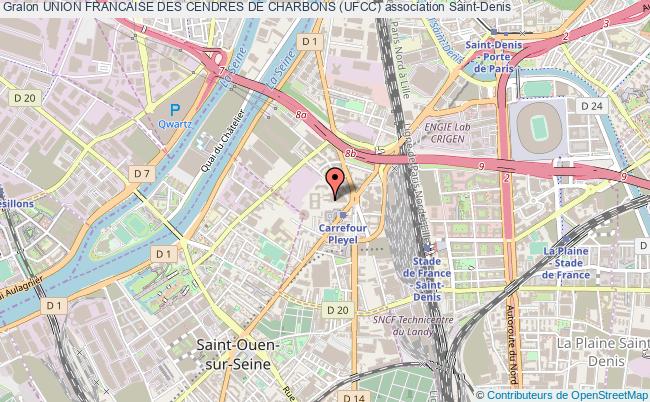 plan association Union Francaise Des Cendres De Charbons (ufcc) Saint-Denis