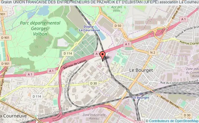 plan association Union Francaise Des Entrepreneurs De Pazarcik Et D'elbistan (ufepe) Courneuve