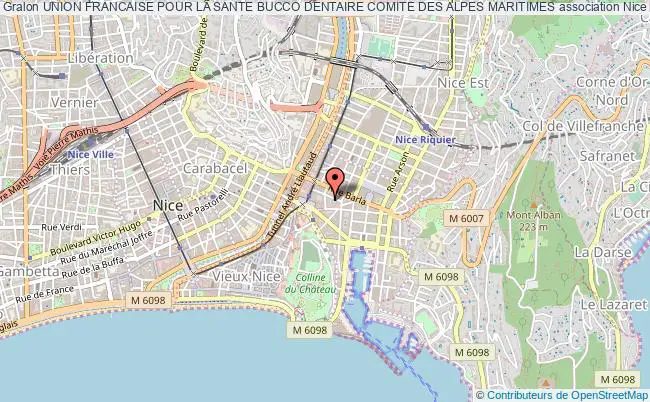 plan association Union Francaise Pour La Sante Bucco Dentaire Comite Des Alpes Maritimes Nice