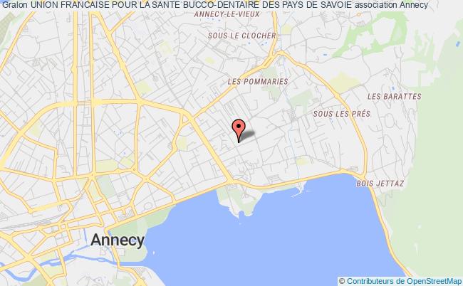 plan association Union Francaise Pour La Sante Bucco-dentaire Des Pays De Savoie Annecy
