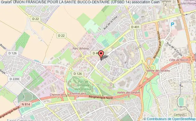 plan association Union Francaise Pour La Sante Bucco-dentaire (ufsbd 14) Caen