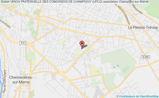 plan association Union Fraternelle Des Comoriens De Champigny (ufcc) Champigny-sur-Marne