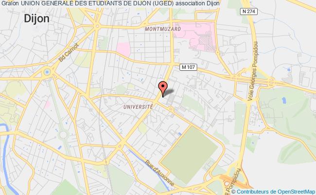 plan association Union Generale Des Etudiants De Dijon (uged) Dijon
