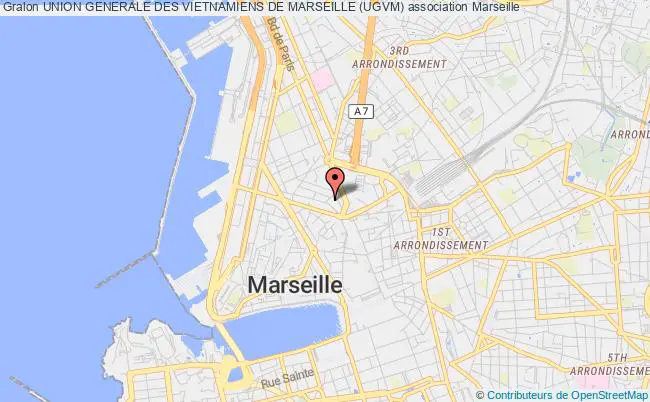 plan association Union Generale Des Vietnamiens De Marseille (ugvm) Marseille