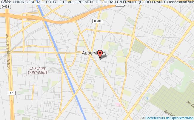 plan association Union Generale Pour Le Developpement De Ouidah En France (ugdo France) Aubervilliers