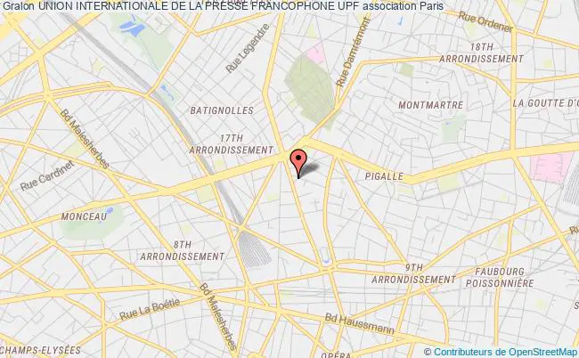 plan association Union Internationale De La Presse Francophone Upf Paris