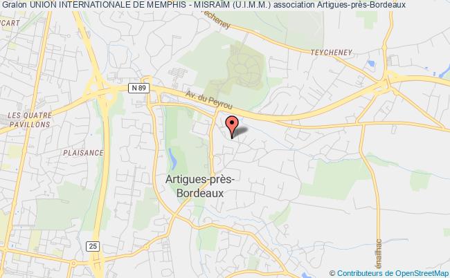 plan association Union Internationale De Memphis - MisraÏm (u.i.m.m.) Artigues-près-Bordeaux