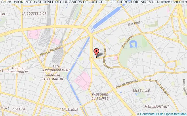 plan association Union Internationale Des Huissiers De Justice Et Officiers Judiciaires Uihj Paris