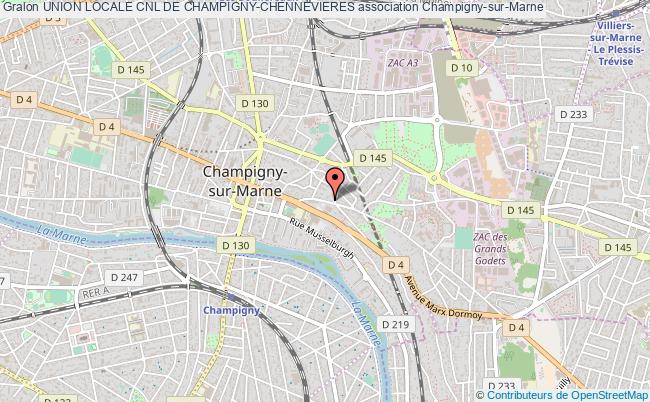 plan association Union Locale Cnl De Champigny-chennevieres Champigny-sur-Marne