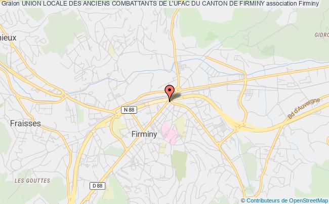 plan association Union Locale Des Anciens Combattants De L'ufac Du Canton De Firminy Firminy