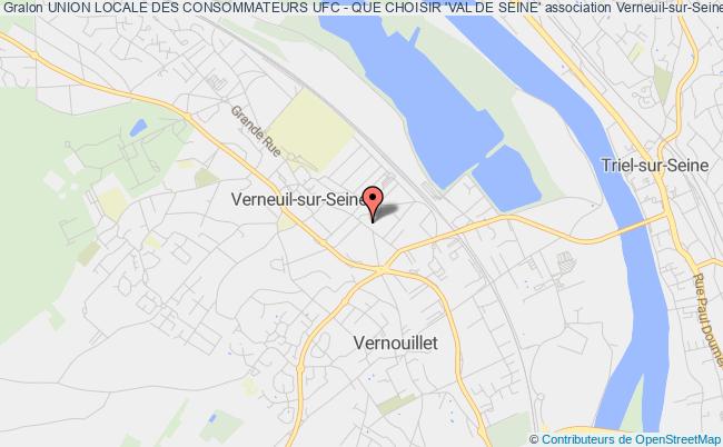 plan association Union Locale Des Consommateurs Ufc - Que Choisir 'val De Seine' Verneuil-sur-Seine