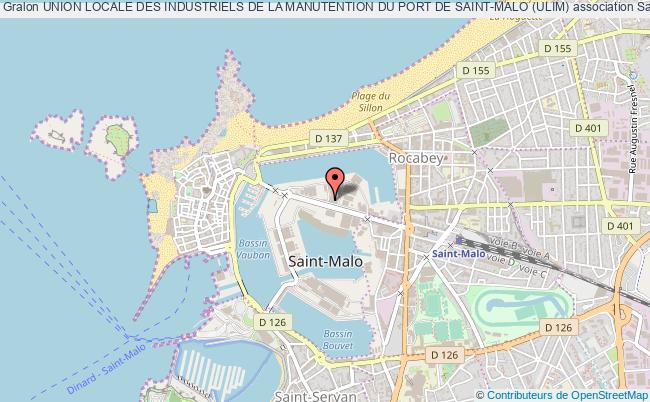 plan association Union Locale Des Industriels De La Manutention Du Port De Saint-malo (ulim) Saint-Malo