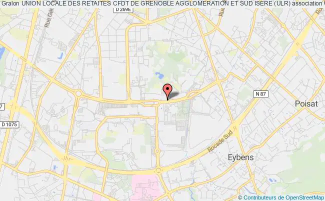 plan association Union Locale Des Retaites Cfdt De Grenoble Agglomeration Et Sud Isere (ulr) Grenoble
