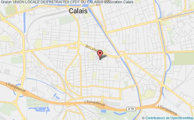 plan association Union Locale Des Retraites Cfdt Du Calaisis Calais