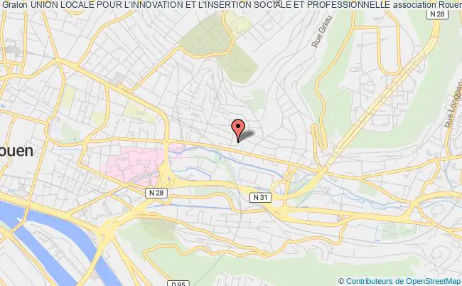 plan association Union Locale Pour L'innovation Et L'insertion Sociale Et Professionnelle Rouen