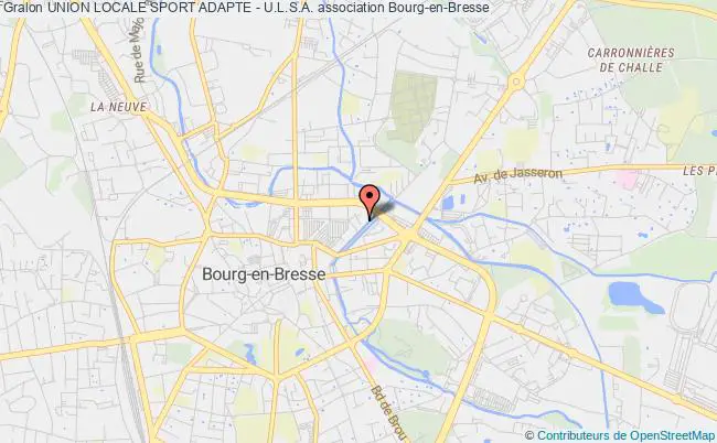 plan association Union Locale Sport Adapte - U.l.s.a. Bourg-en-Bresse