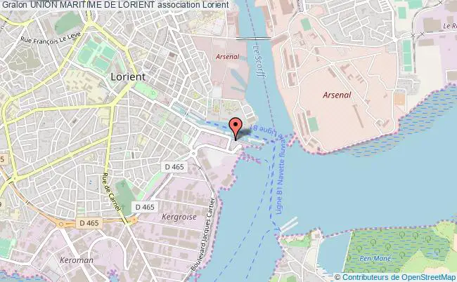 plan association Union Maritime De Lorient Lorient