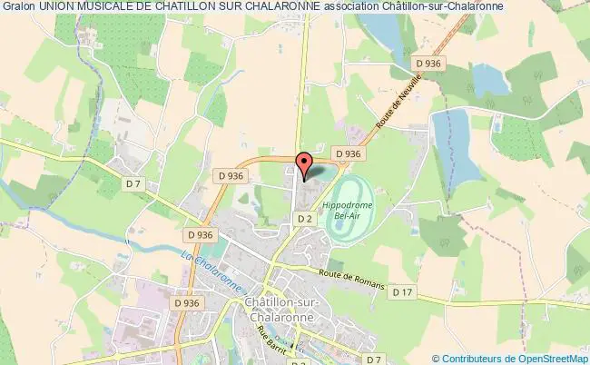 plan association Union Musicale De Chatillon Sur Chalaronne Châtillon-sur-Chalaronne