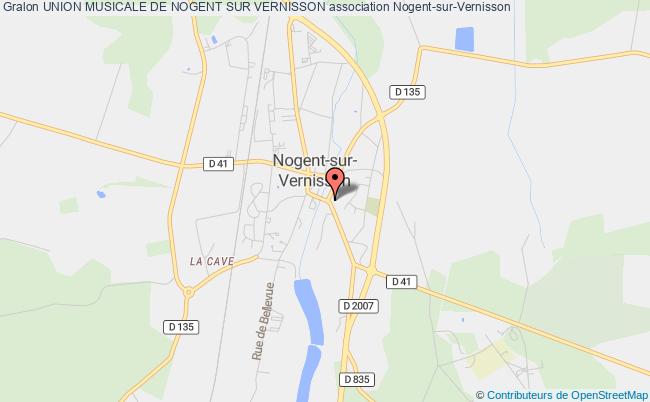 plan association Union Musicale De Nogent Sur Vernisson Nogent-sur-Vernisson