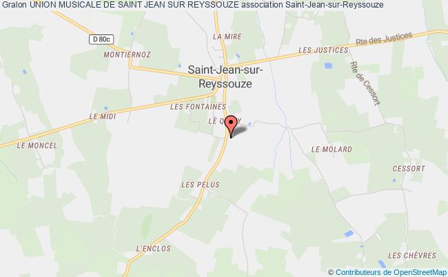 plan association Union Musicale De Saint Jean Sur Reyssouze Saint-Jean-sur-Reyssouze
