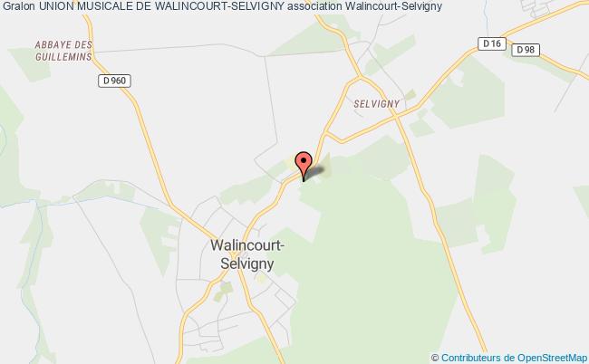 plan association Union Musicale De Walincourt-selvigny Walincourt-Selvigny