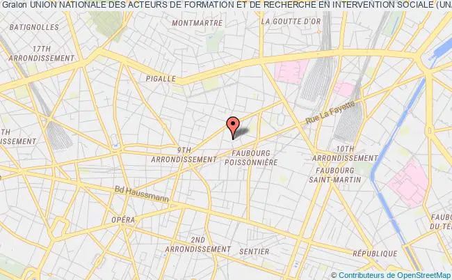 plan association Union Nationale Des Acteurs De Formation Et De Recherche En Intervention Sociale (unaforis) Paris