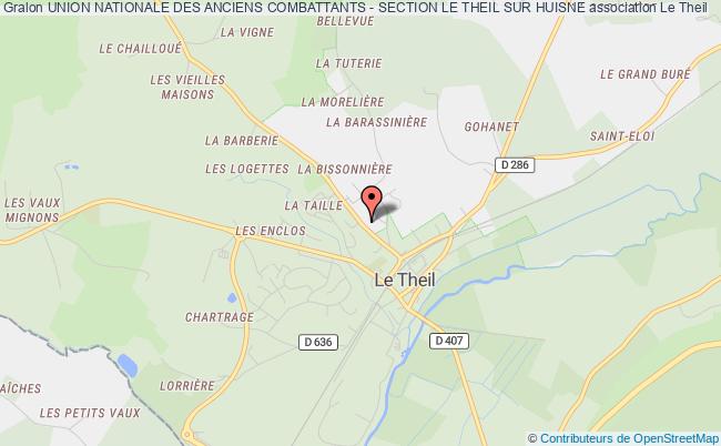 plan association Union Nationale Des Anciens Combattants - Section Le Theil Sur Huisne Val-au-Perche