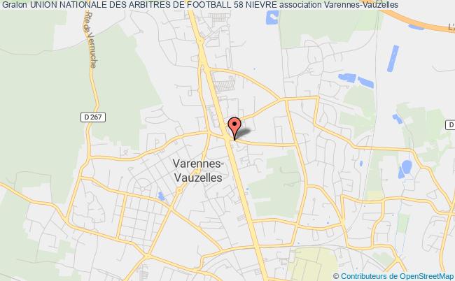 plan association Union Nationale Des Arbitres De Football 58 Nievre Varennes-Vauzelles