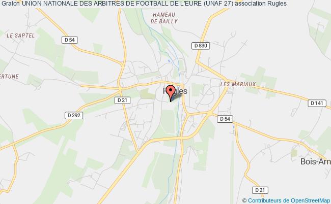 plan association Union Nationale Des Arbitres De Football De L'eure (unaf 27) Rugles