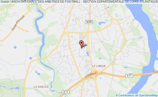 plan association Union Nationale Des Arbitres De Football - Section Departementale De Loire-atlantique (unaf 44) La    Chapelle-sur-Erdre