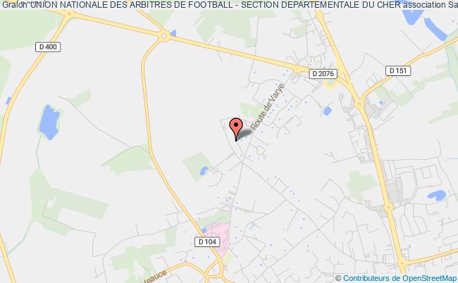 plan association Union Nationale Des Arbitres De Football - Section Departementale Du Cher Saint-Doulchard