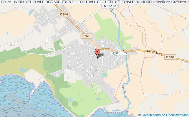plan association Union Nationale Des Arbitres De Football Section Regionale Du Nord Groffliers