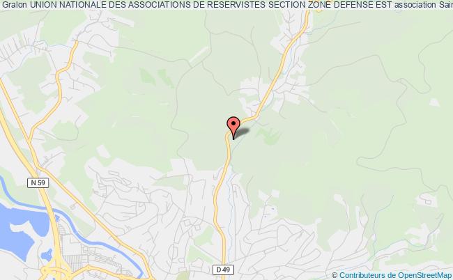 plan association Union Nationale Des Associations De Reservistes Section Zone Defense Est Saint-Dié-des-Vosges